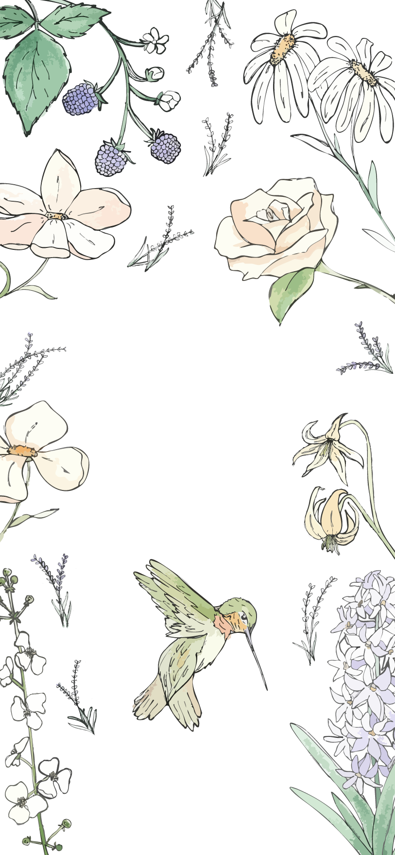 Flowers overlay